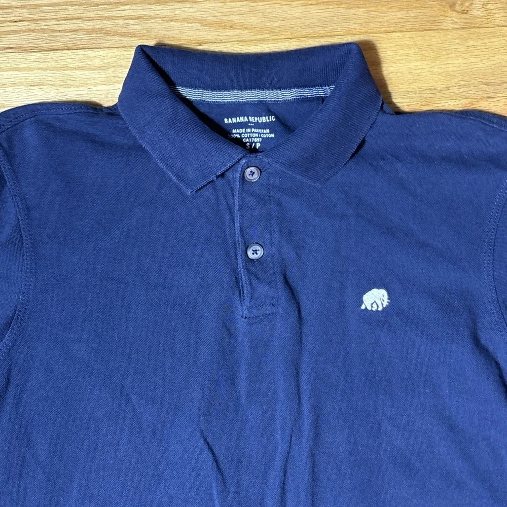 BANANA REPUBLIC REGULAR FIT 100% COTTON SHIRT NAVY Men's Sz SMALL, S